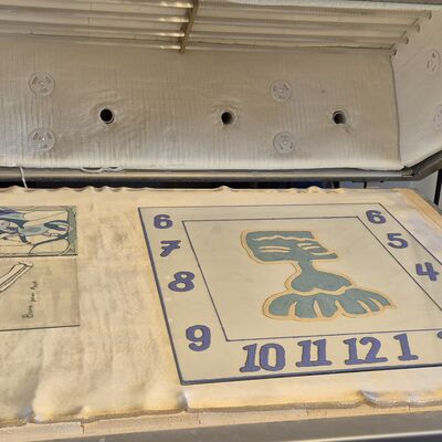 Bild vergr&ouml;&szlig;ern: die Werke im Ofen