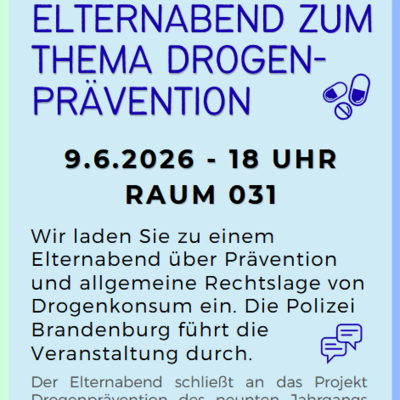 Elternabend Drogenpr&auml;vention